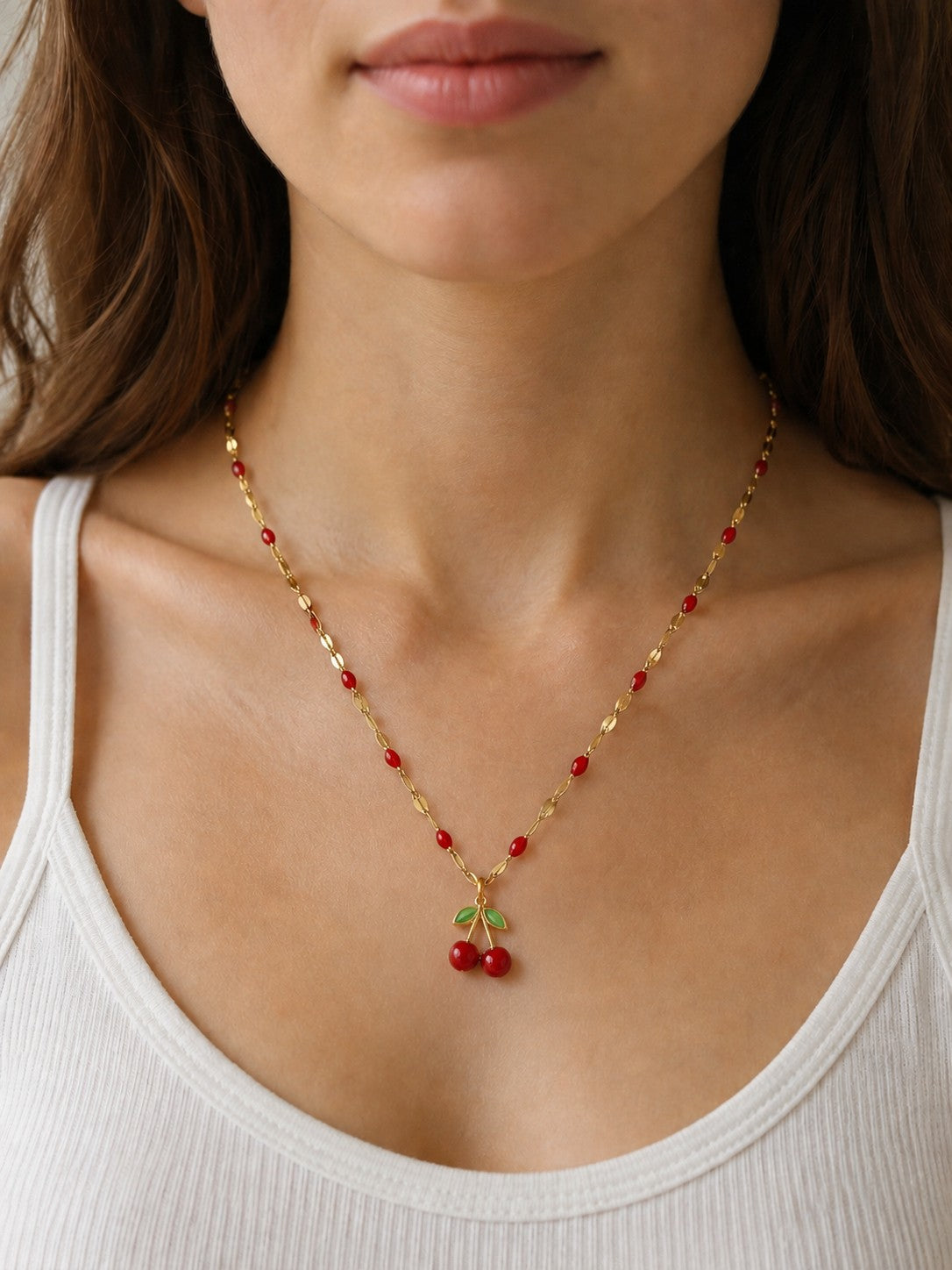 Cherry Red Necklace