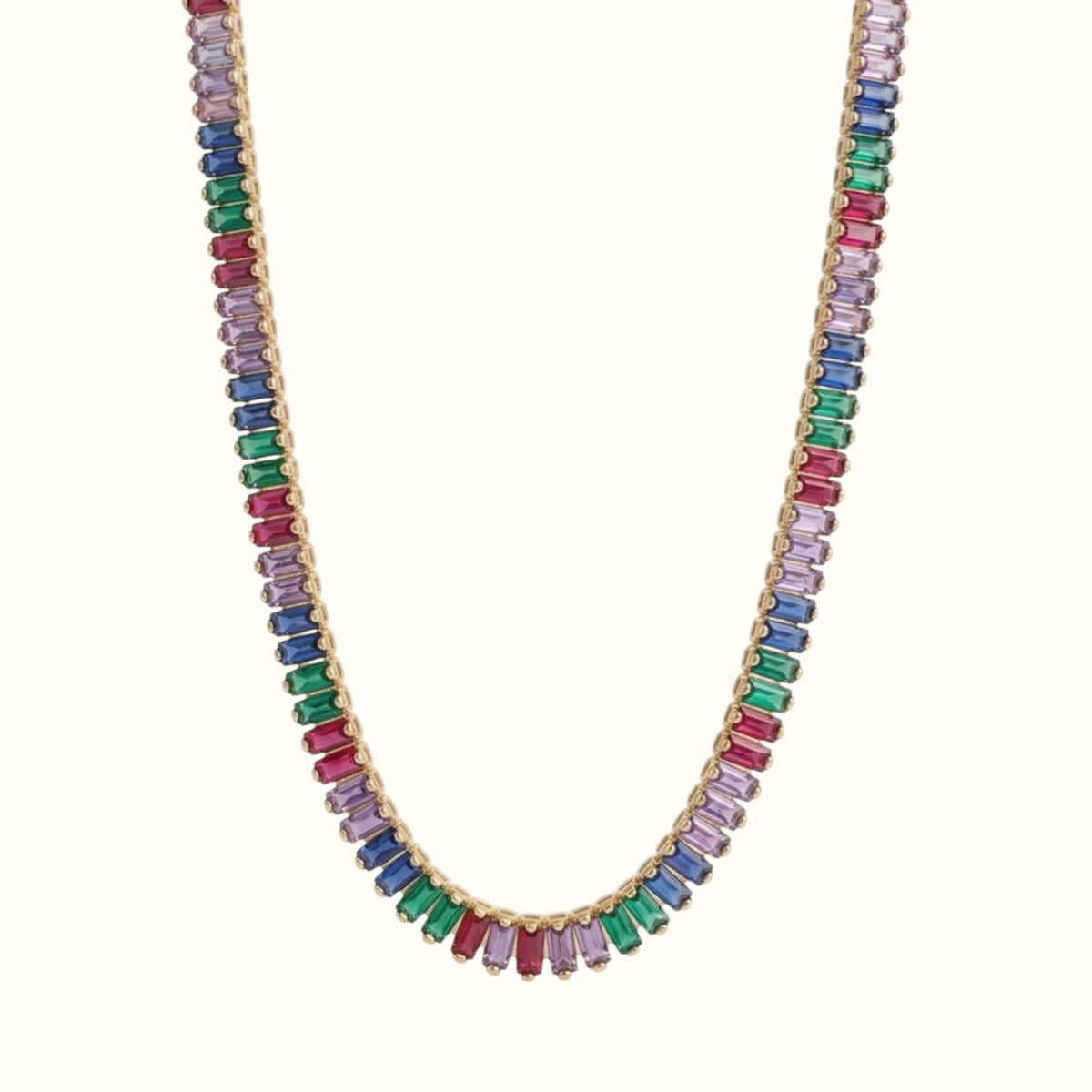 Baguette Tennis Necklace