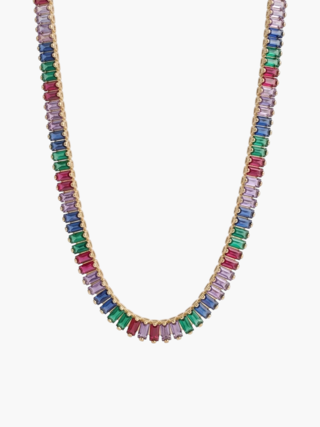 Baguette Tennis Necklace