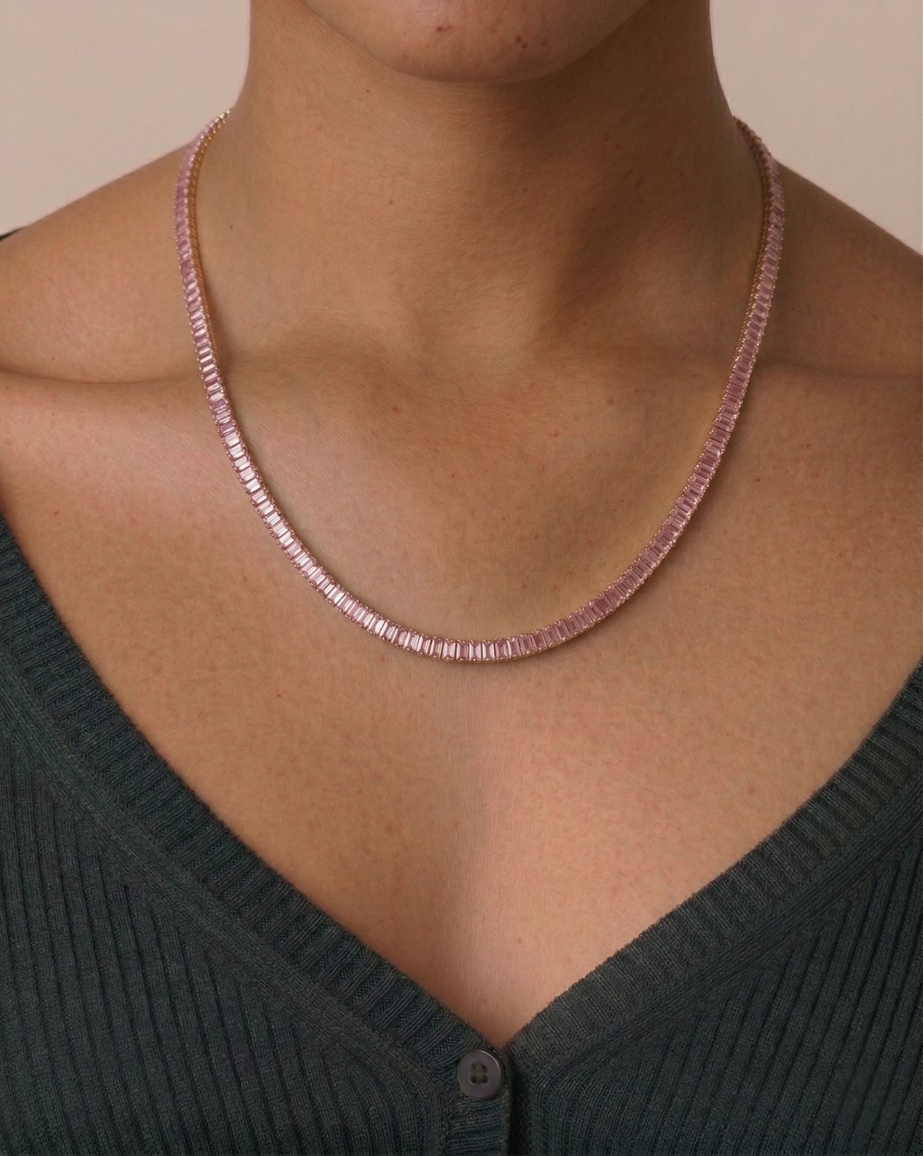 Baguette Tennis Necklace