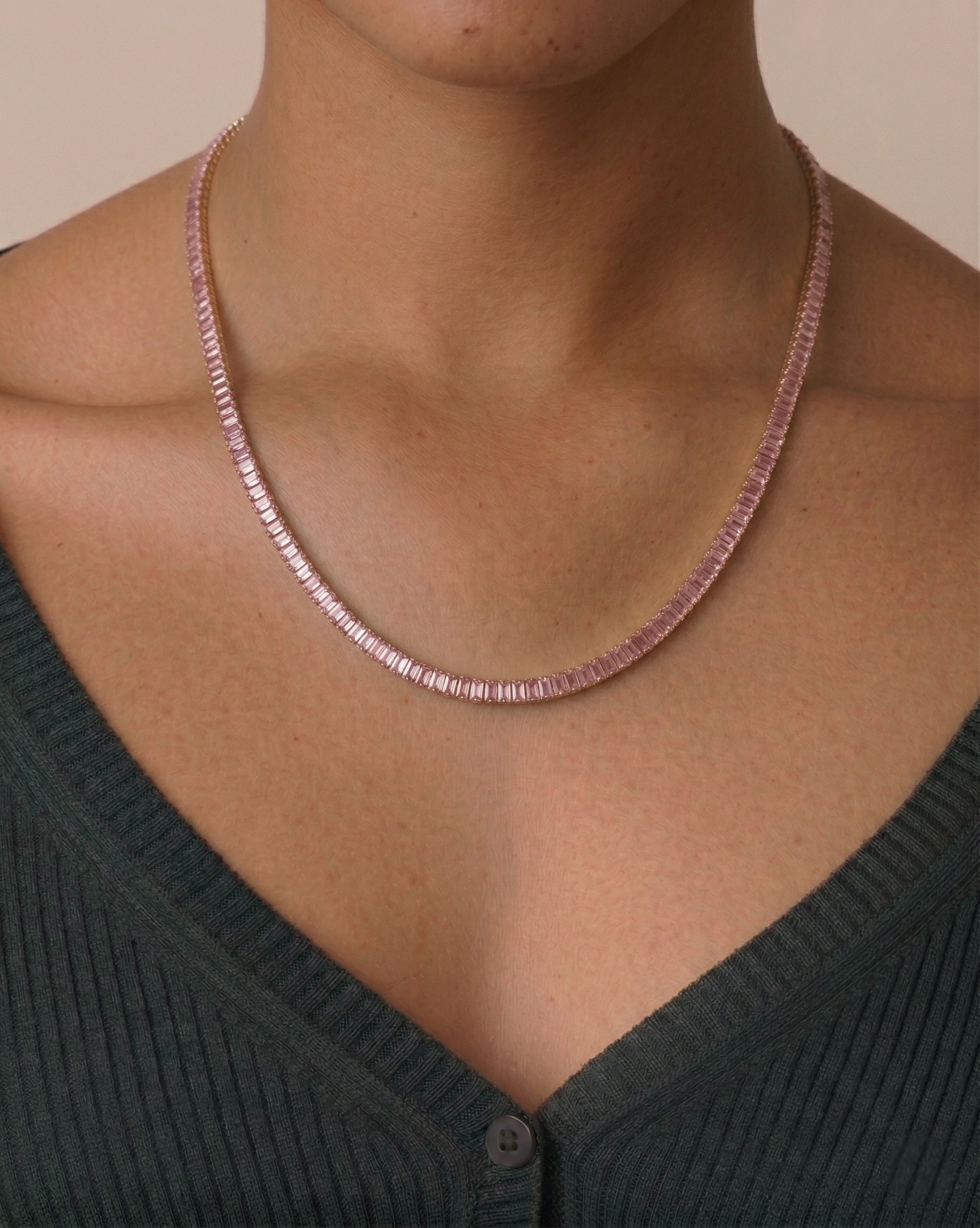Baguette Tennis Necklace