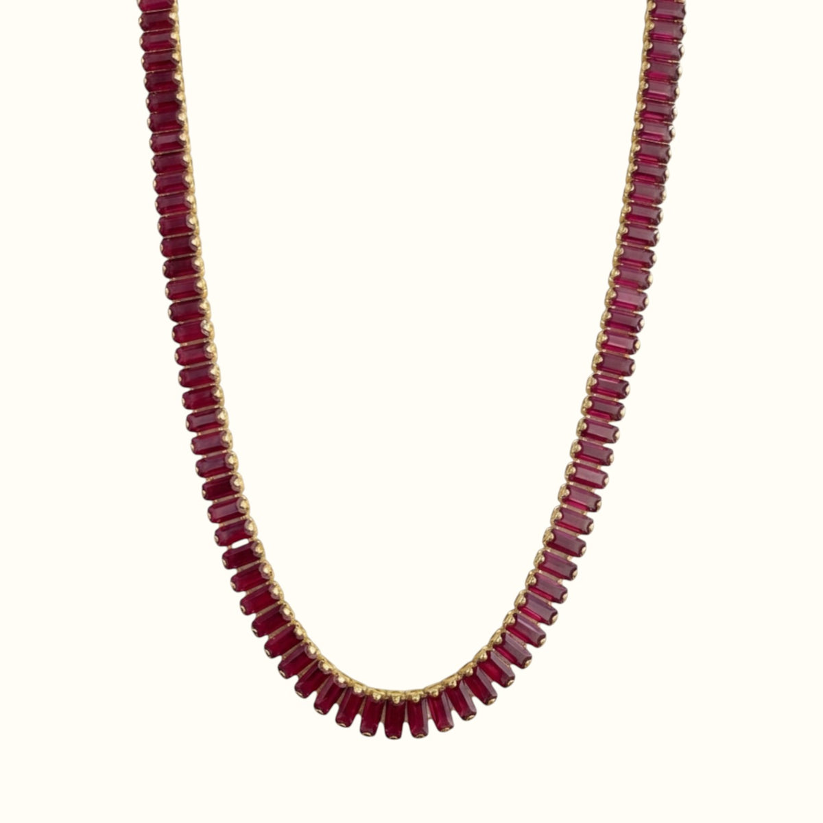 Baguette Tennis Necklace