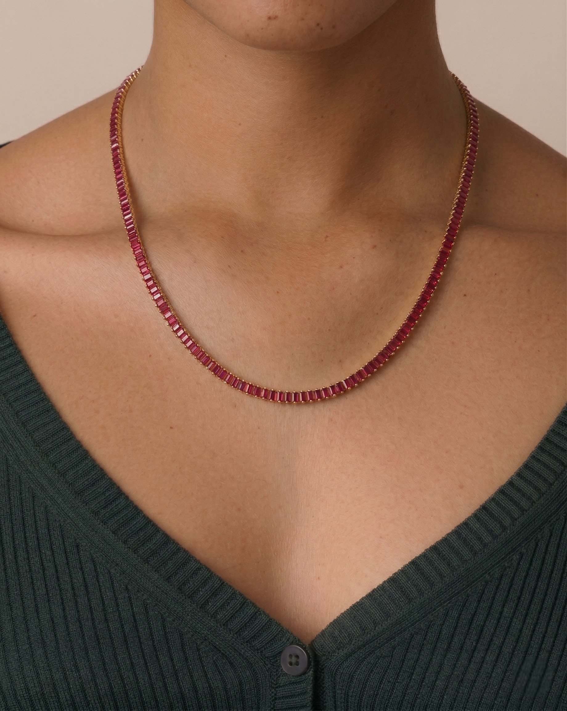 Baguette Tennis Necklace