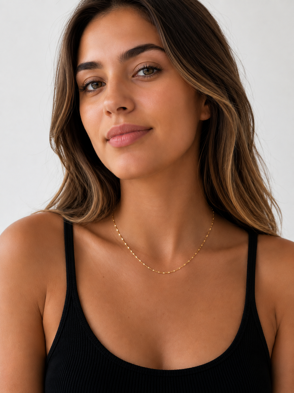 Thin Lip Chain Necklace