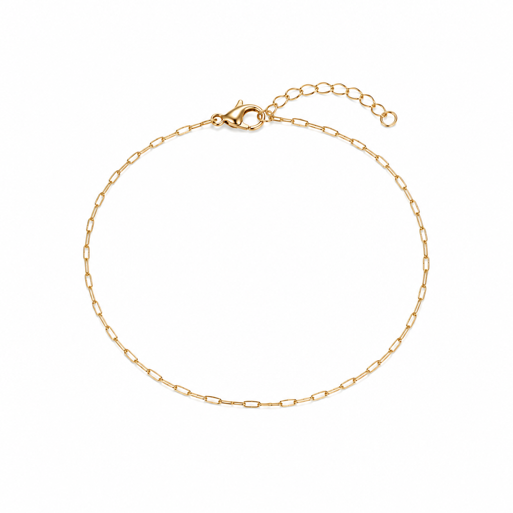 Thin Paperclip Chain Bracelet