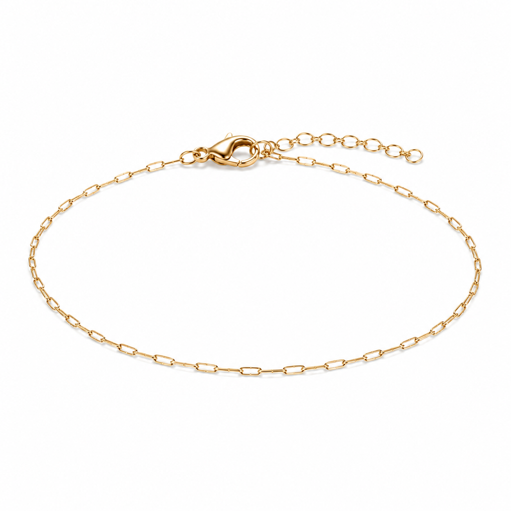 Thin Paperclip Chain Bracelet