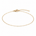 Thin Paperclip Chain Bracelet