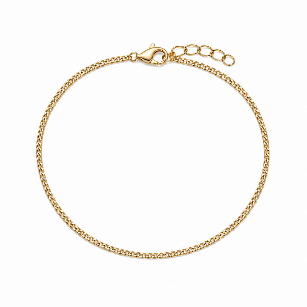 Thin Curb Chain Bracelet