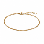 Thin Curb Chain Bracelet