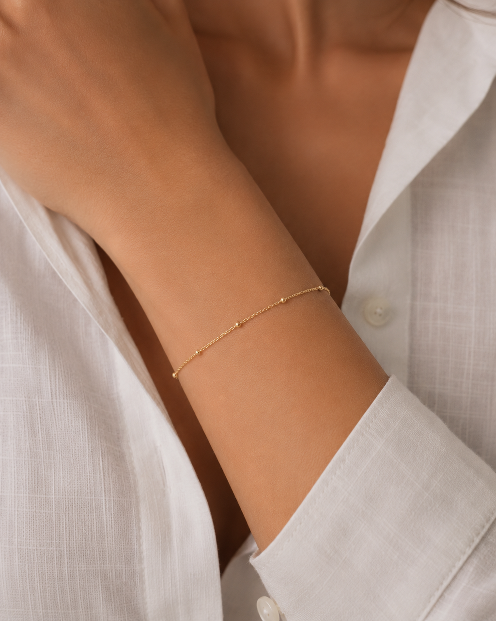 Dainty Satellite Chain Bracelet