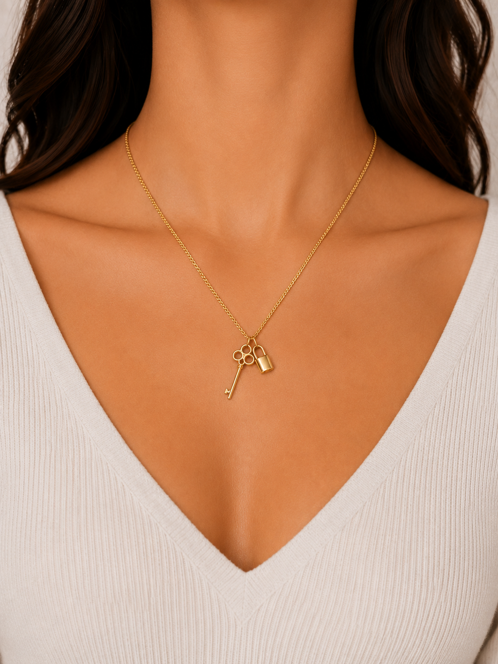 Key & Lock Necklace