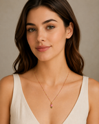 Tulip Pink Chain Necklace