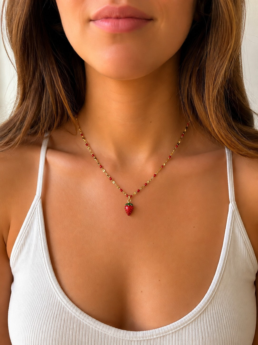 Strawberry Red Necklace