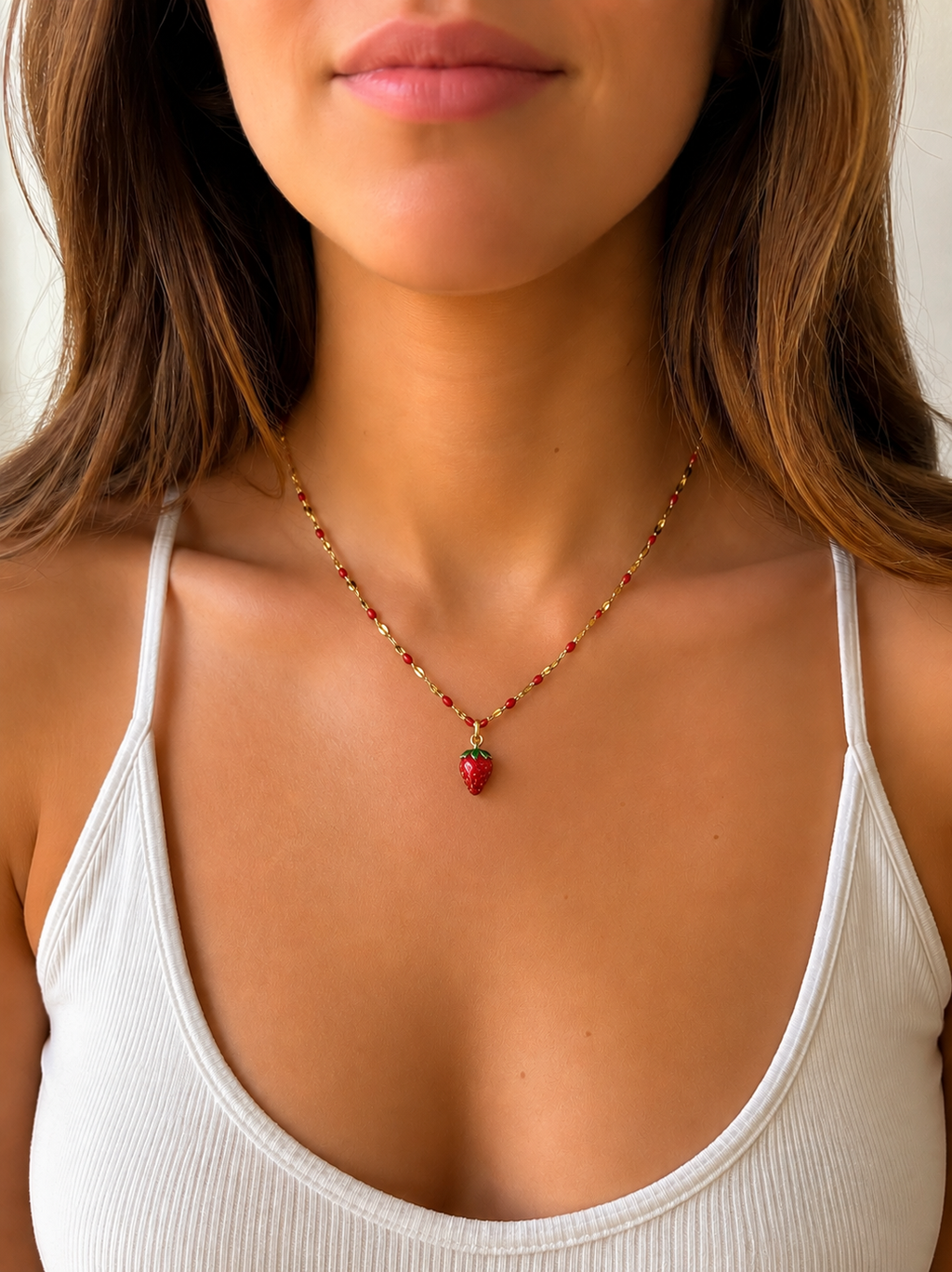 Strawberry Red Necklace