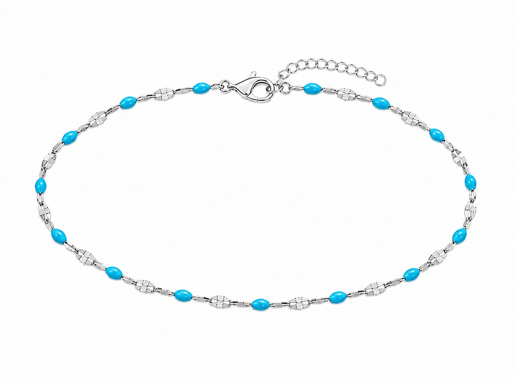 Dainty Enamel Beaded Bracelet