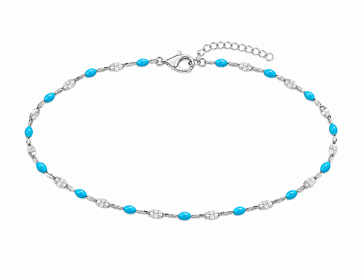 Dainty Enamel Beaded Bracelet
