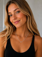 Mini Open Heart Station Necklace