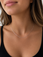 Thin Lip Chain Necklace