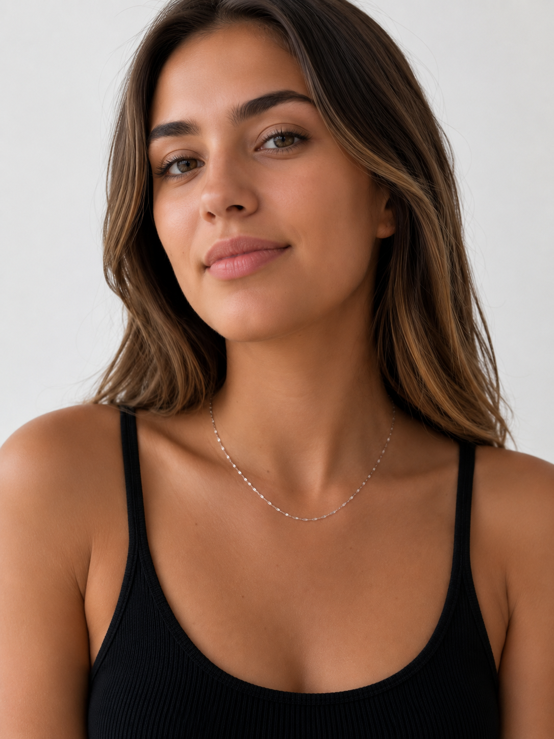 Thin Lip Chain Necklace