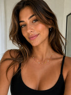 Enamel Lip Chain Necklace