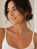 Enamel Lip Chain Necklace