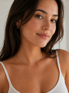 Enamel Lip Chain Necklace