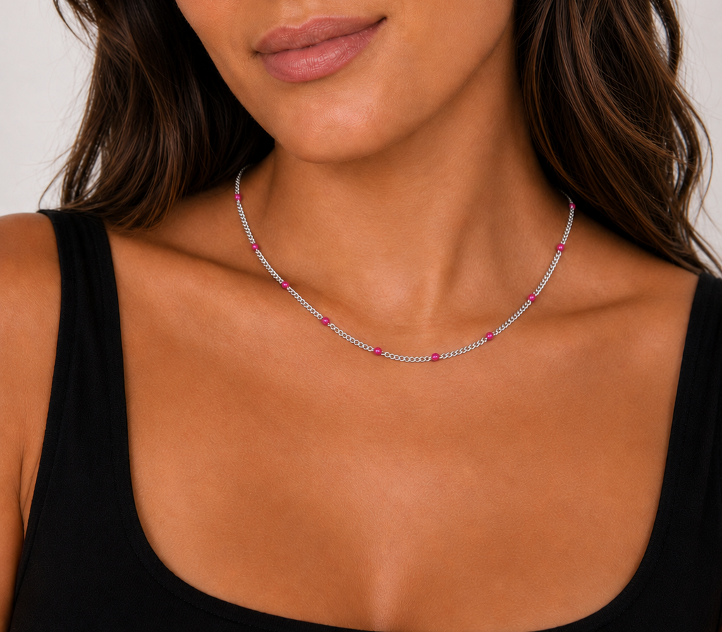 Curb Colors Chain Necklace
