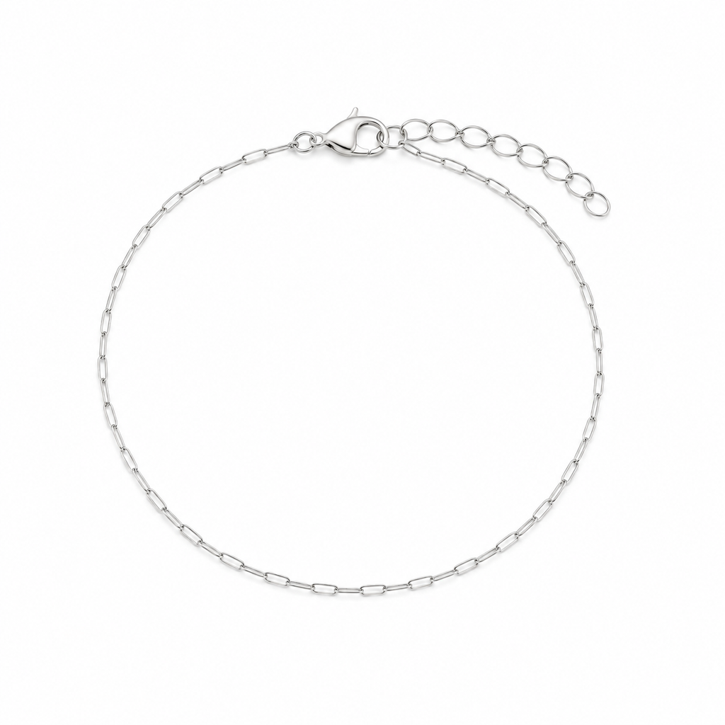 Thin Paperclip Chain Bracelet