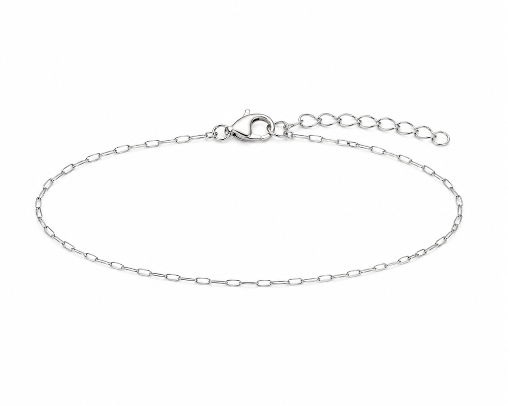 Thin Paperclip Chain Bracelet