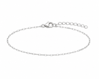 Thin Paperclip Chain Bracelet