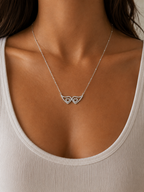 Angel Wings Zirconia Necklace