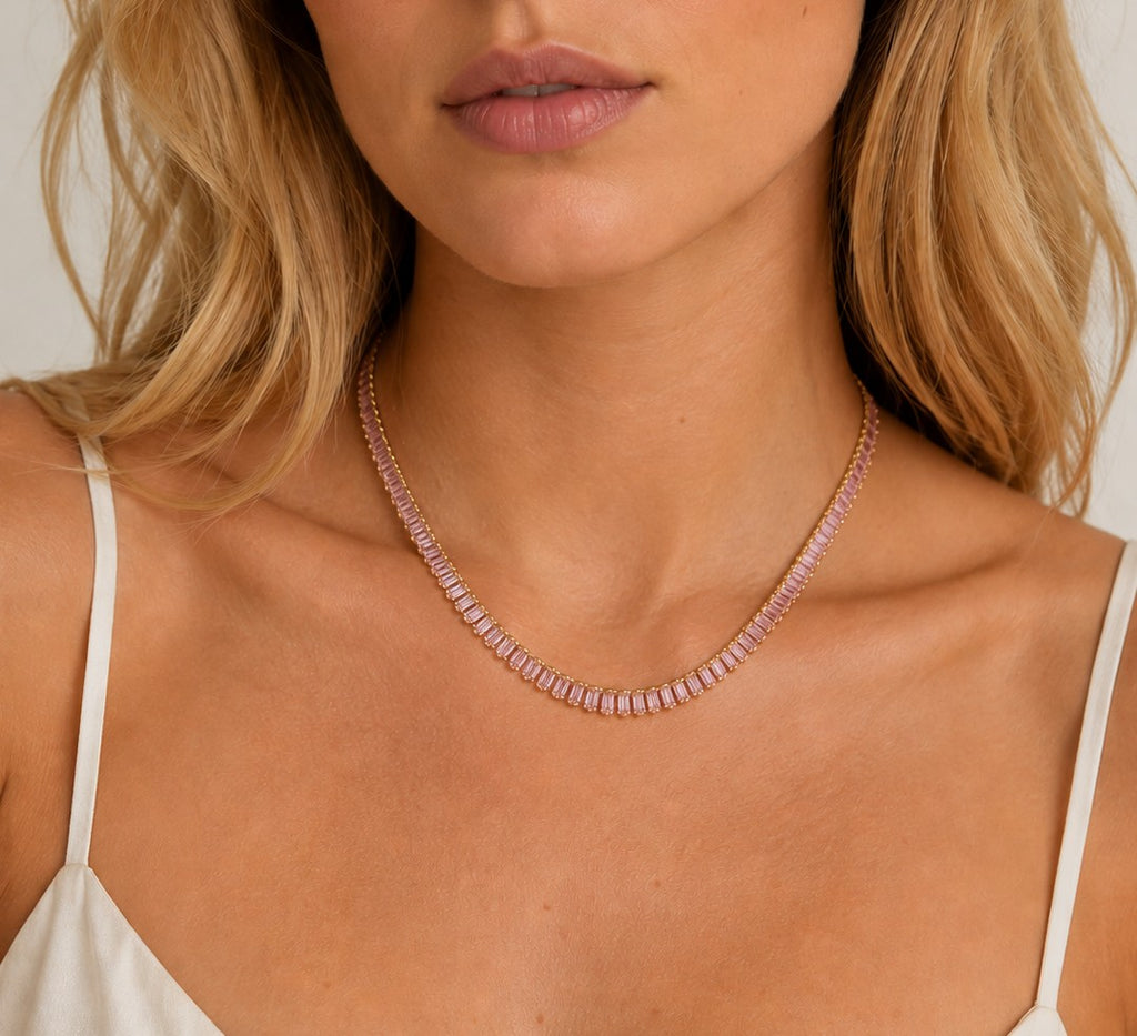 Baguette Tennis Necklace