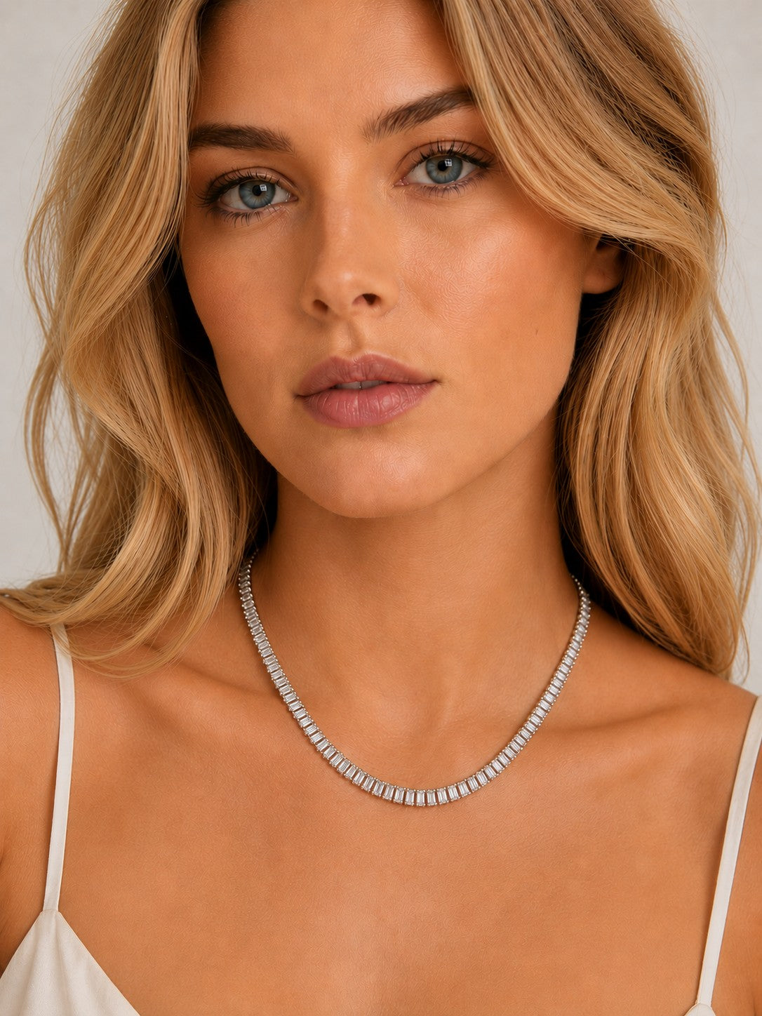 Baguette Tennis Necklace