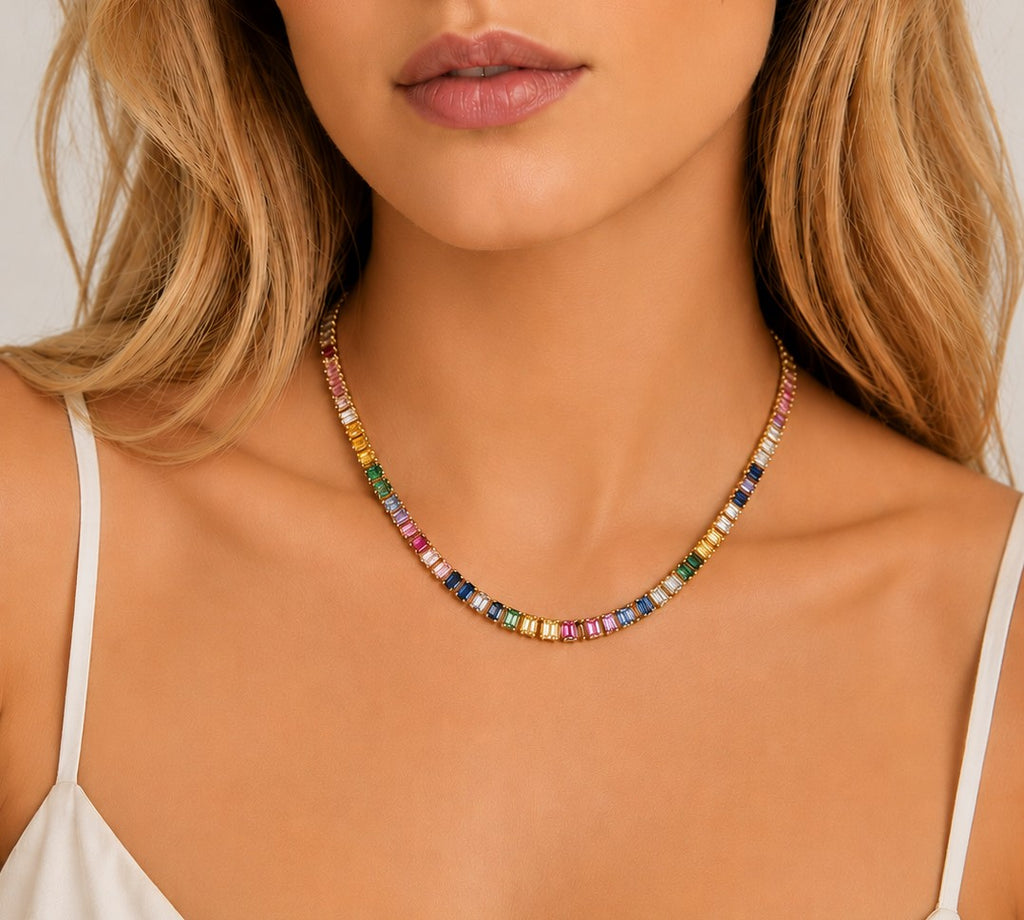 Baguette Tennis Necklace