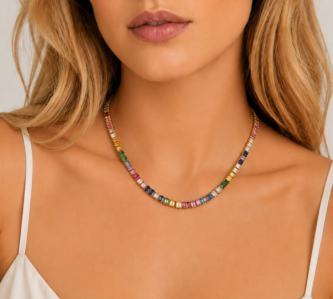 Baguette Tennis Necklace