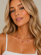 Tennis Flower Necklace