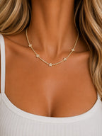 Tennis Flower Necklace