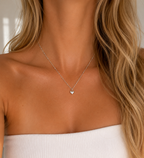 Heart with Ball Chain Necklace