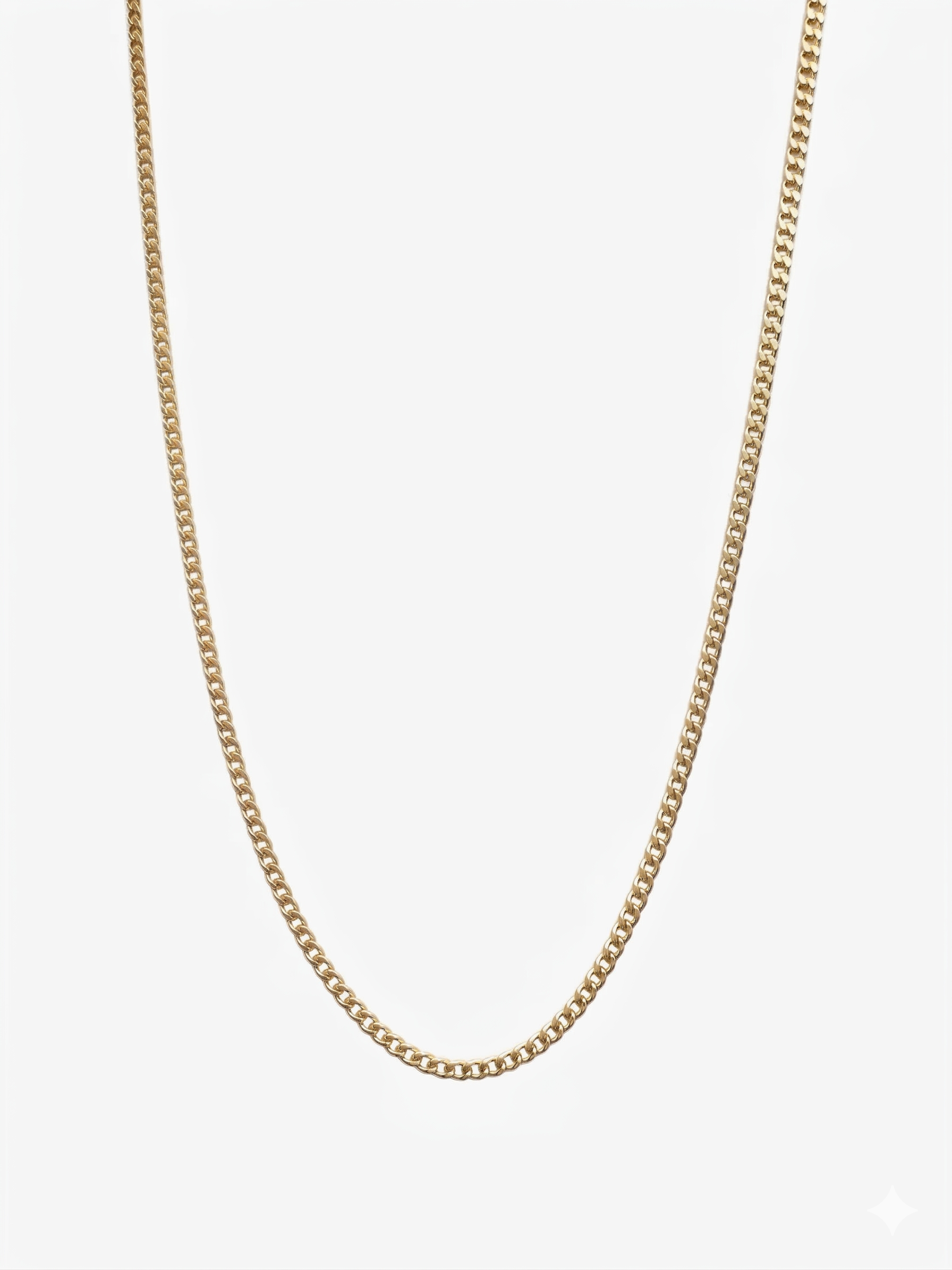 Thin Curb Chain Necklace