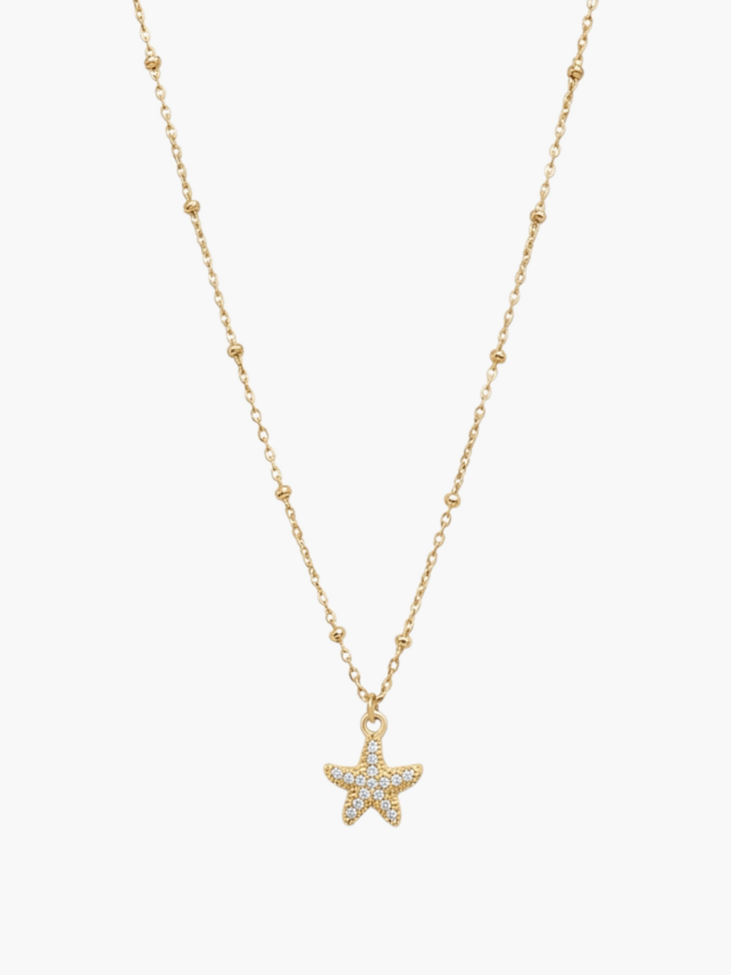 Starfish Zirconia Necklace