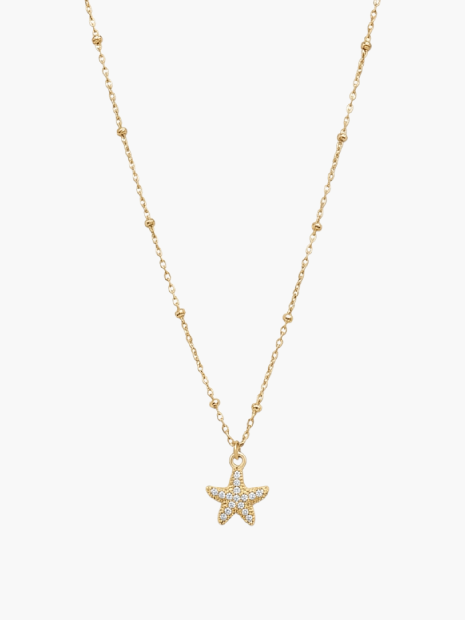 Starfish Zirconia Necklace