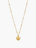 Heart with Ball Chain Necklace