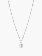 Lock Ball Chain Necklace