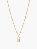Lock Ball Chain Necklace