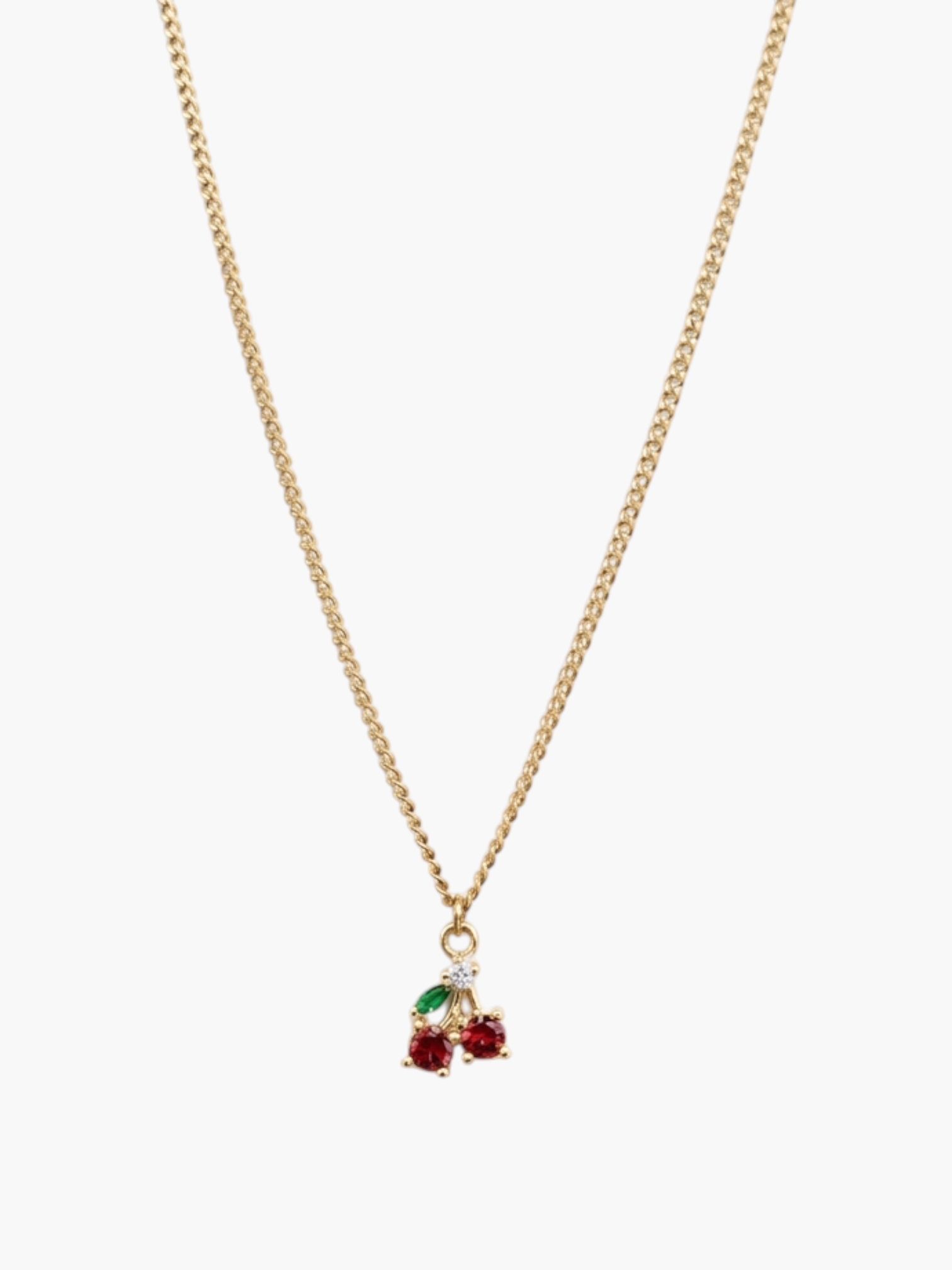 Cherry Zirconia Necklace