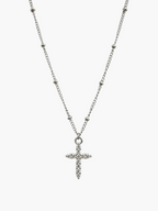 Mini Cross Ball Chain Nekclace