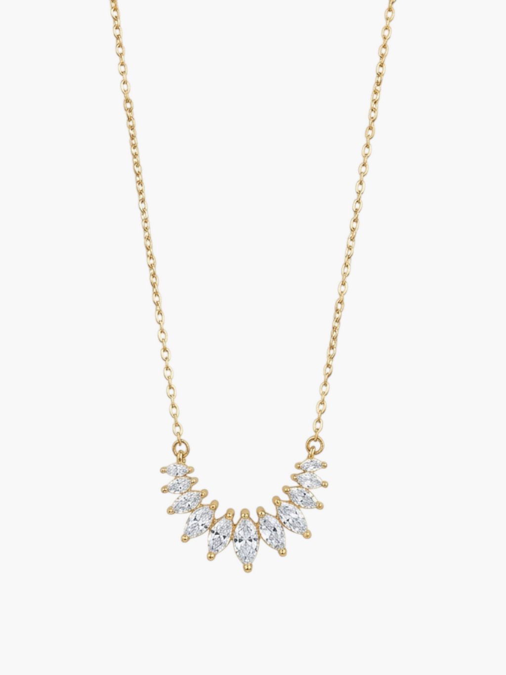 Marquise Zirconia Necklace