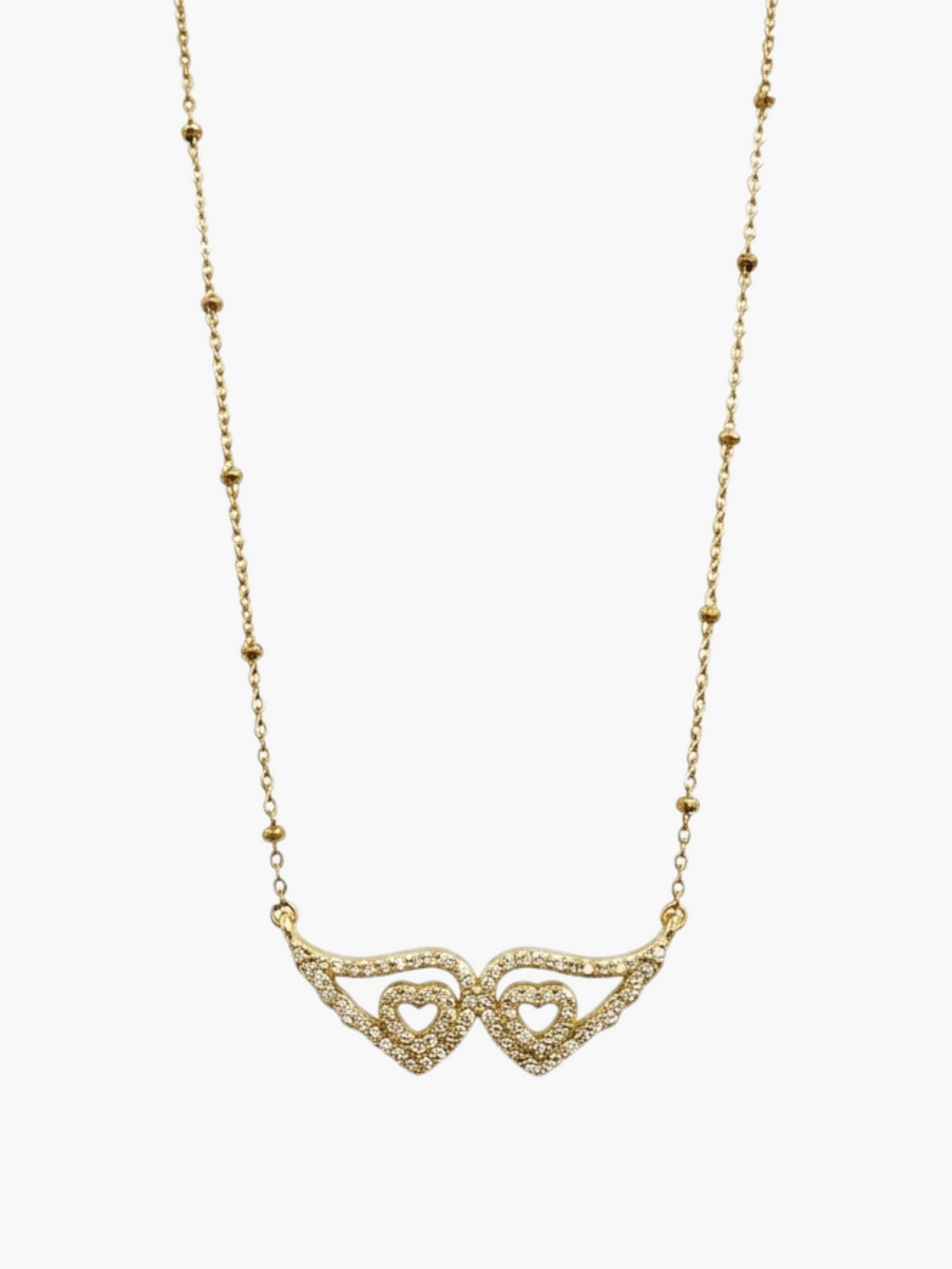 Angel Wings Zirconia Necklace