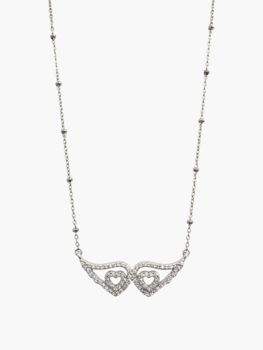 Angel Wings Zirconia Necklace