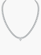 Tennis Middle of Heart Necklace